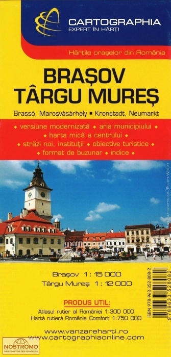 BRASOV - TARGU MURES | plan de ville Cartographia