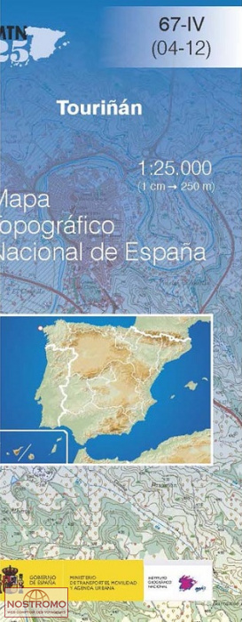067-4 TOURIÑÁN | carte topographique CNIG