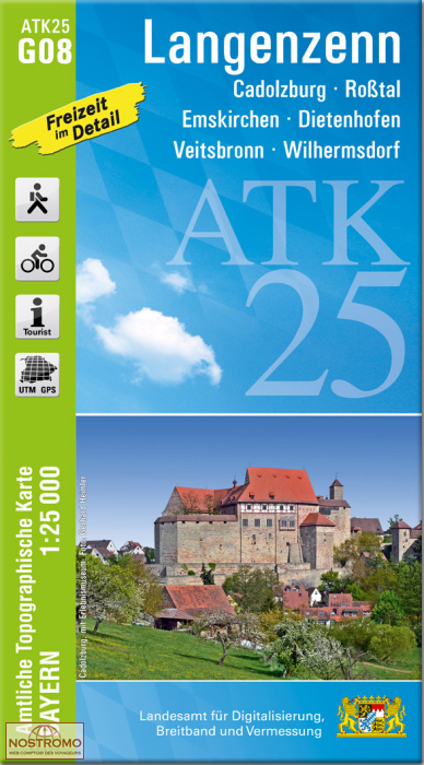 ATK25 - G08 LANGENZENN | LDBV hiking map