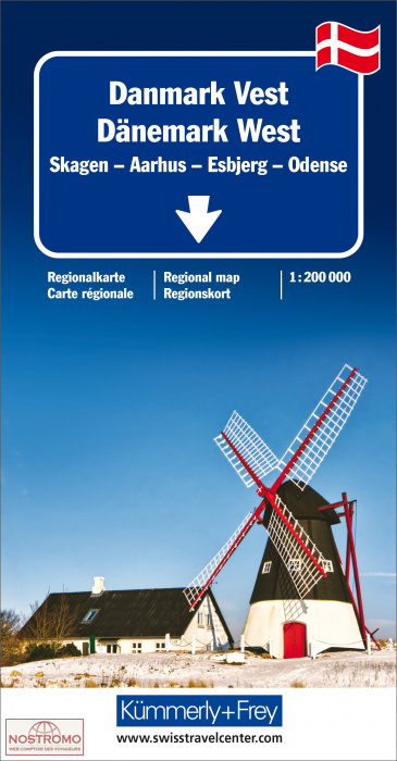 DANEMARK OUEST | carte routière Kümmerly+Frey