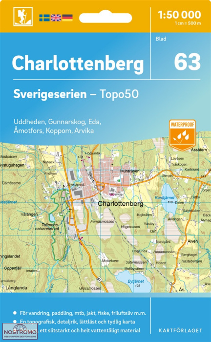 063 CHARLOTTENBERG | carte topographique Kartförlaget