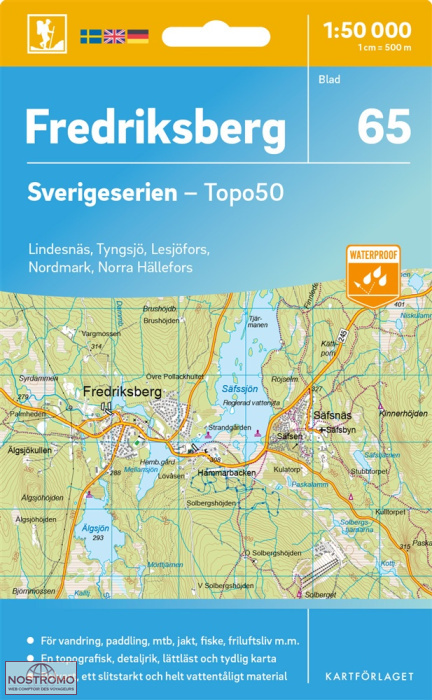 065 FREDRIKSBERG | carte topographique Kartförlaget