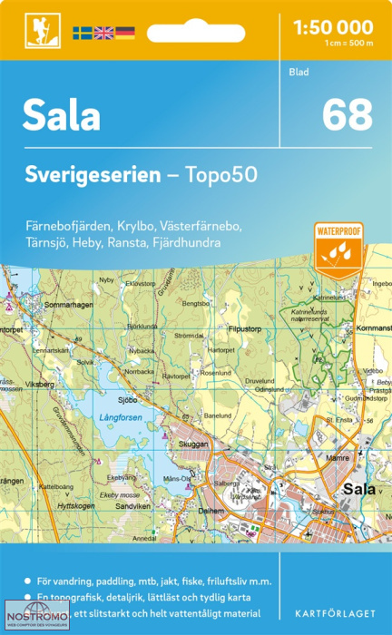 068 SALA | carte topographique Kartförlaget