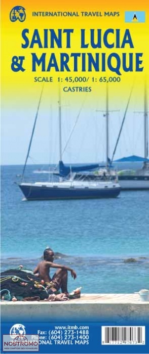 SAINTE-LUCIE & MARTINIQUE | carte touristique ITMB