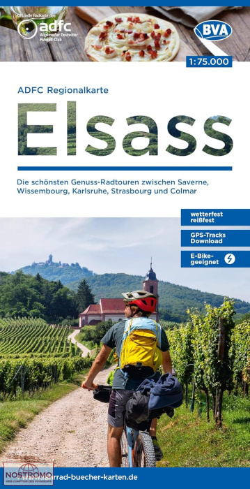 ALSACE | carte de cyclotourisme BVA BikeMedia