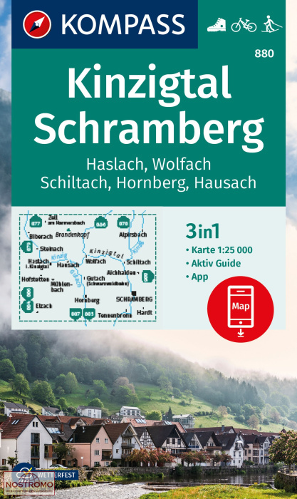 880 KINZIGTAL - SCHRAMBERG | Kompass hiking map