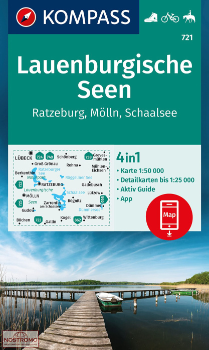 721 LAUENBURGISCHE SEEN | Kompass hiking map
