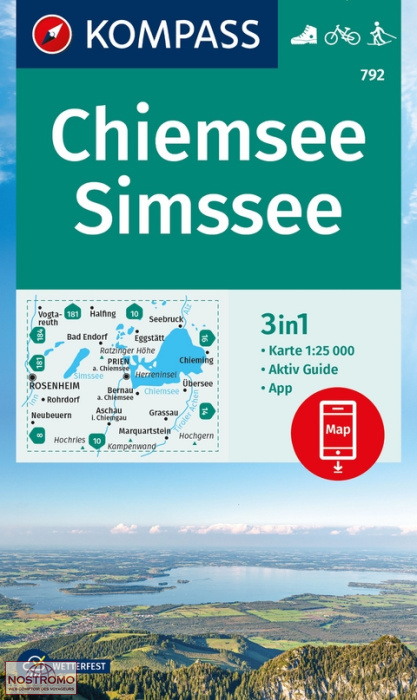 792 CHIEMSEE - SIMSSEE | Kompass hiking map
