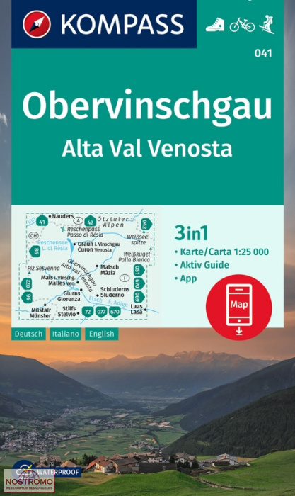 OBERVINSCHGAU / ALTA VAL VENOSTA 041 | Kompass hiking map
