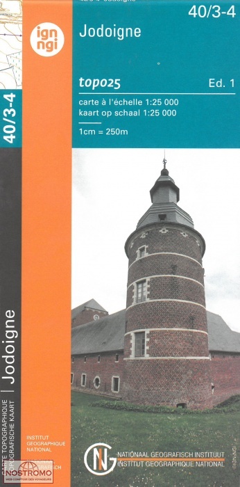 40/3-4 JODOIGNE | carte topographique NGI/IGN
