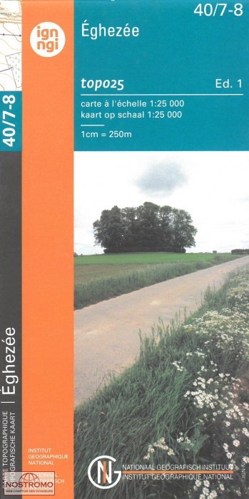 40/7-8 ÉGHEZÉE | carte topographique NGI/IGN