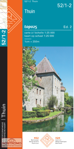 52/1-2 THUIN | NGI/IGN topographical map