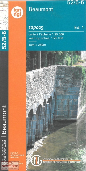 52/5-6  BEAUMONT | carte topographique NGI/IGN