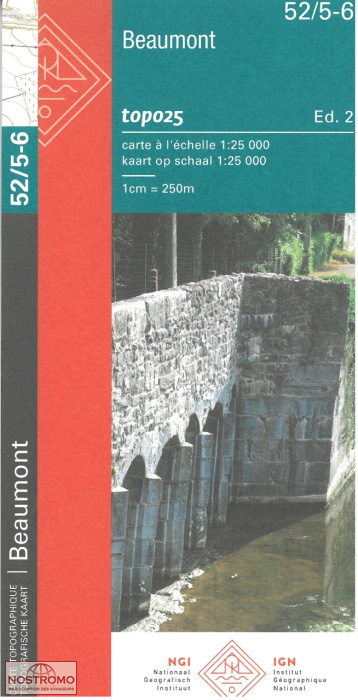 52/5-6  BEAUMONT | NGI/IGN topographical map