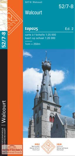 52/7-8 WALCOURT | NGI/IGN topographical map