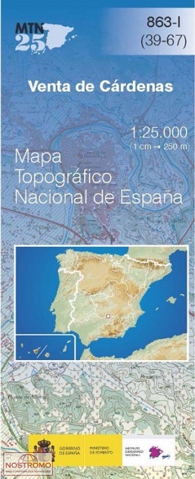 0863-1 VENTA DE CÁRDENAS | carte topographique CNIG