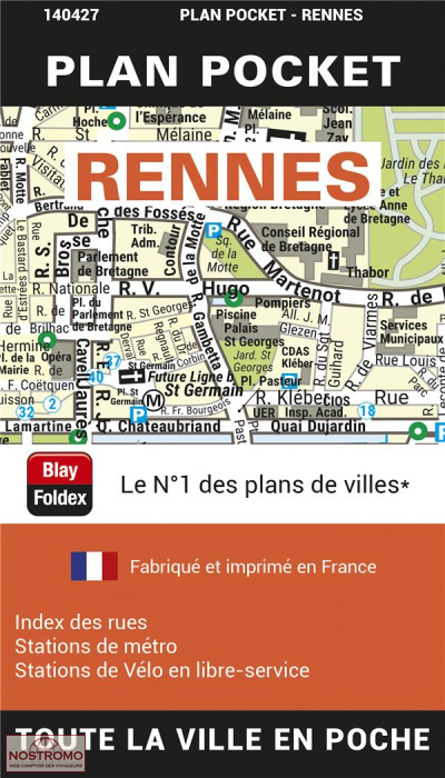 RENNES | Blay Foldex street map