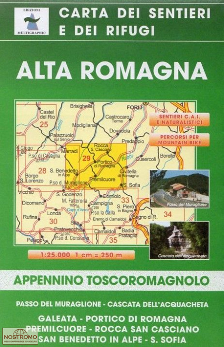 29 ALTO ROMAGNA | carte de randonnée Multigraphic