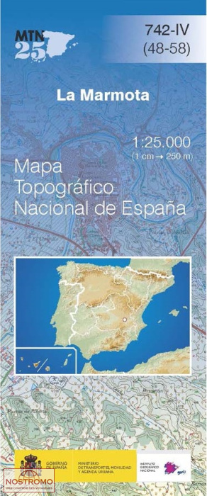 742-4 LA MARMOTA | carte topographique CNIG