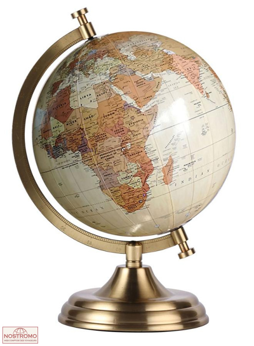 GLOBE RETRO ANTIQUE PIED LAITON