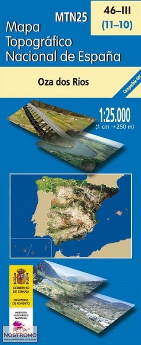 046-3 OZA DOS RÍOS | carte topographique CNIG