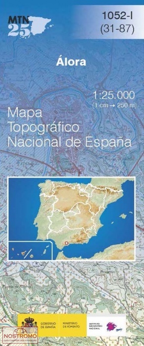 1052-1 ÁLORA | carte topographique CNIG