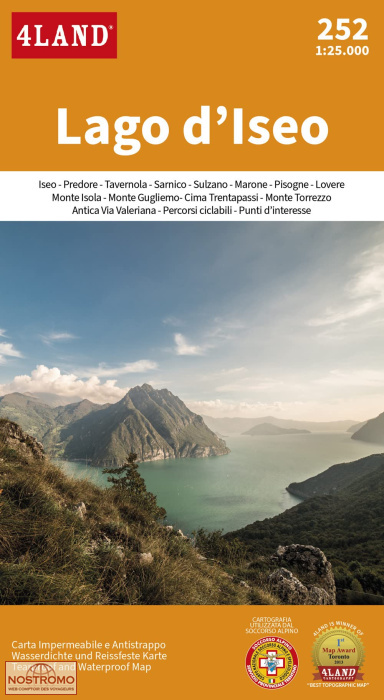 252 LAGO D'ISEO | 4Land hiking map