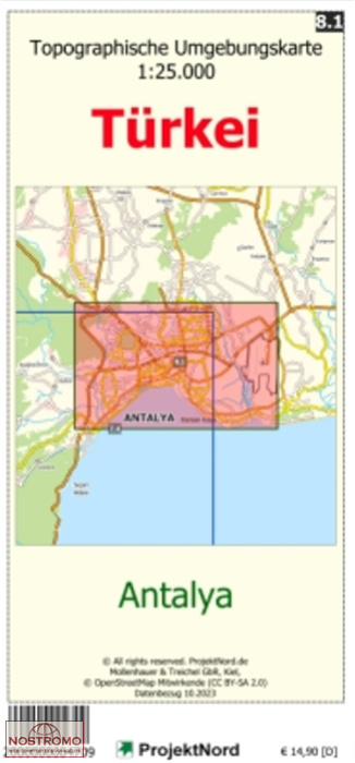 8.1 ANTALYA | carte topographique Projektnord
