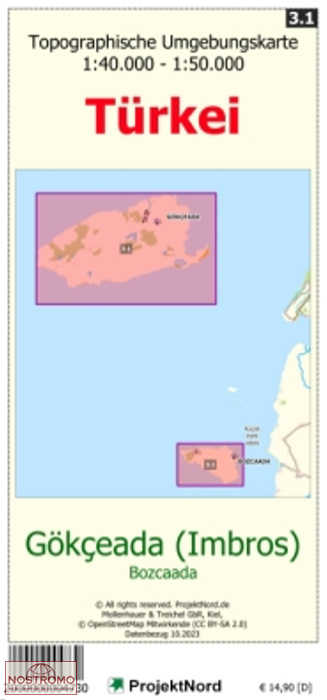 3.1 GÖKÇEADA (IMBROS) | carte topographique Projektnord