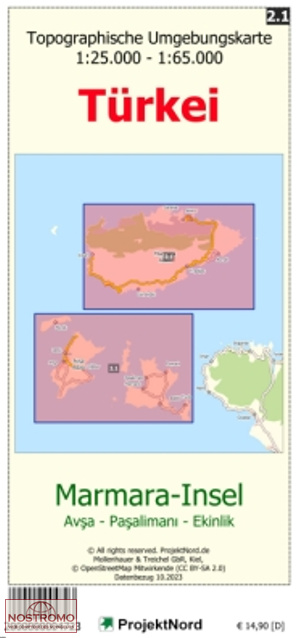 2.1 ÎLE DE MARMARA | carte topographique Projektnord
