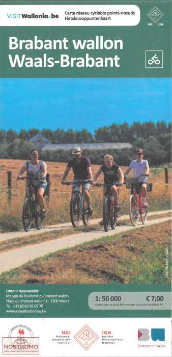 BRABANT WALLON | carte de cyclotourisme NGI/IGN