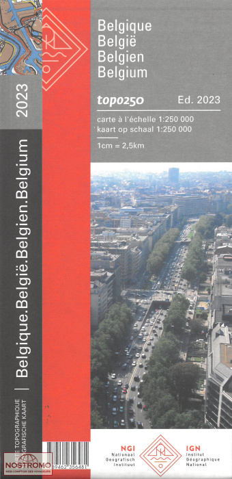 BELGIQUE | carte topographique NGI/IGN