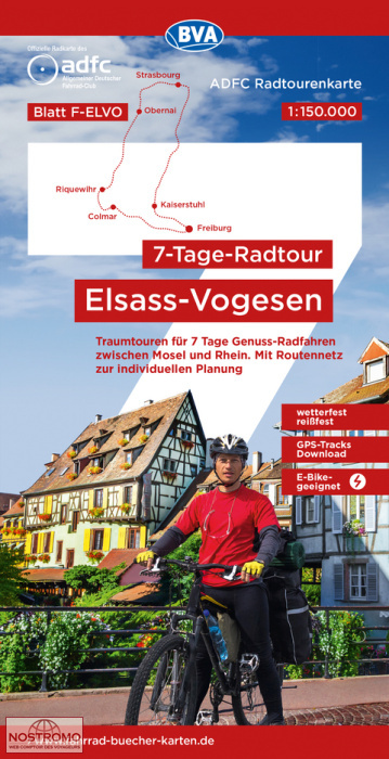 F-ELVO ALSACE - VOSGES | BVA BikeMedia cycling map