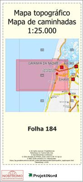 184 GAFANHA DA ENCARNACAO (ILHAVO) | carte topographique Projektnord