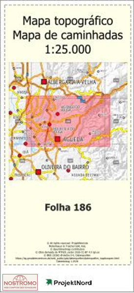 186 ÀGUEDA | carte topographique Projektnord