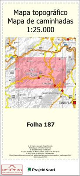 187 GUARDAO (TONDELA) | carte topographique Projektnord