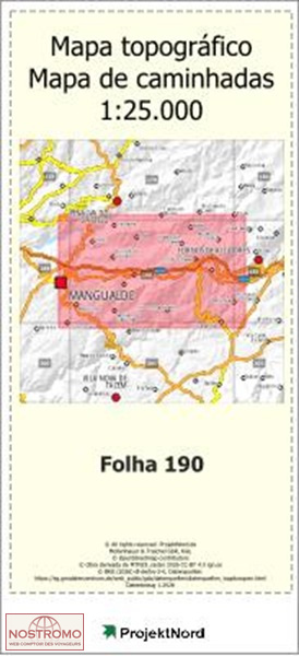 190 MESQUITELA (MANGUALDE) | carte topographique Projektnord