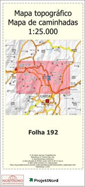 192 LAGEOSA DO MONDEGO (CELORICO DA BEIRA) | carte topographique Projektnord
