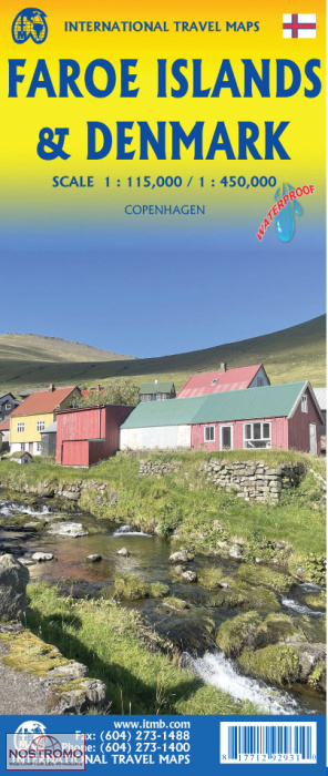 ÎLES FÉROÉ & DANEMARK | carte touristique ITMB