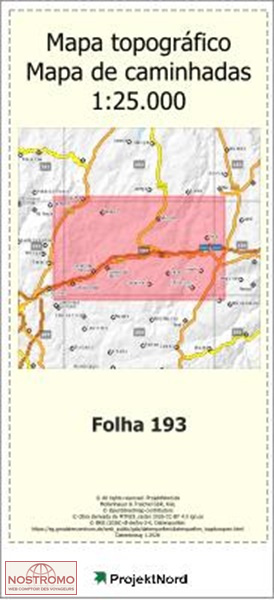 193 PINZIO (PINHEL) | carte topographique Projektnord