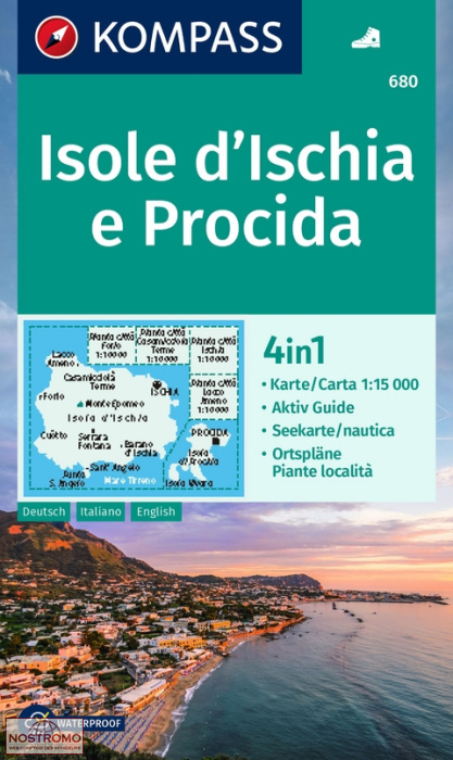 680 ISOLE D'ISCHIA E PROCIDA | Kompass hiking map
