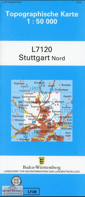 L7120 STUTTGART NORD | carte topographique LGL