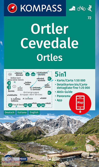 72 ORTLER CEVEDALE / ORTLES | Kompass hiking map