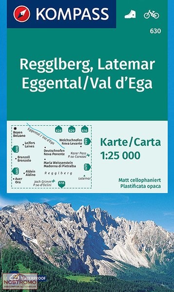 630 REGGLBERG - LATEMAR | Kompass hiking map