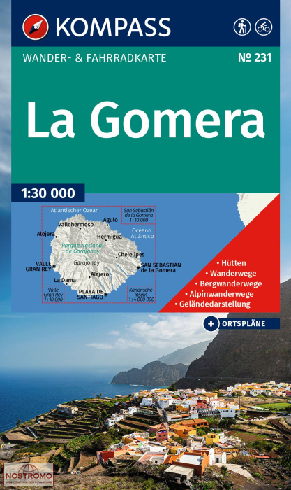 231 LA GOMERA | carte de randonnée Kompass