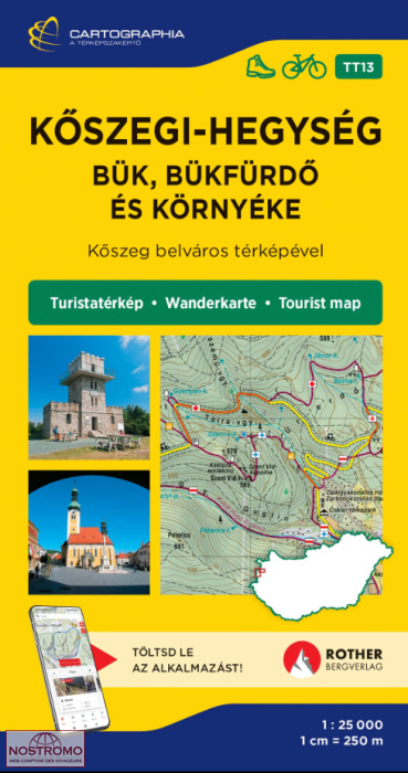 13 KÖSZEGI-HEGYSEG | carte de randonnée Cartographia
