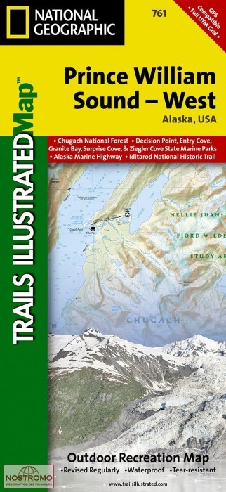 PRINCE WILLIAM SOUND WEST | National Geographic hiking map