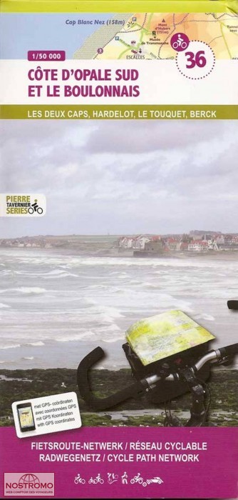 36 CÔTE D'OPALE SUD - LE BOULONNAIS | Sportoena cycling map