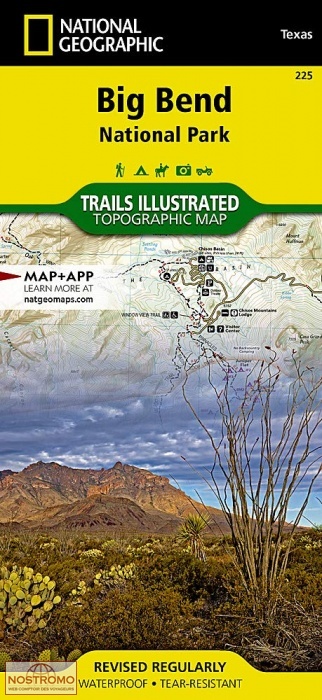 BIG BEND NATIONAL PARK | carte de randonnée National Geographic