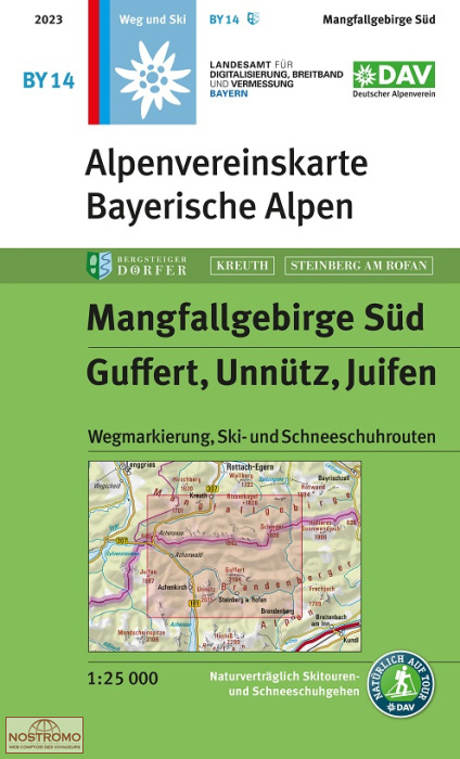 BY14 MANGFALLGEBIRGE SÜD | DAV Alpenverein hiking map